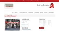 Desktop Screenshot of colonius-apotheke.de