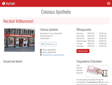Tablet Screenshot of colonius-apotheke.de